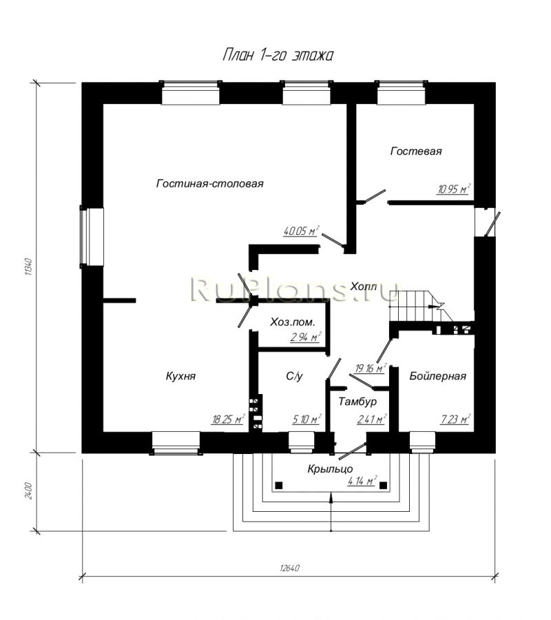 Проект Rg3867 - Проект двухэтажного дома с удобной планировкой