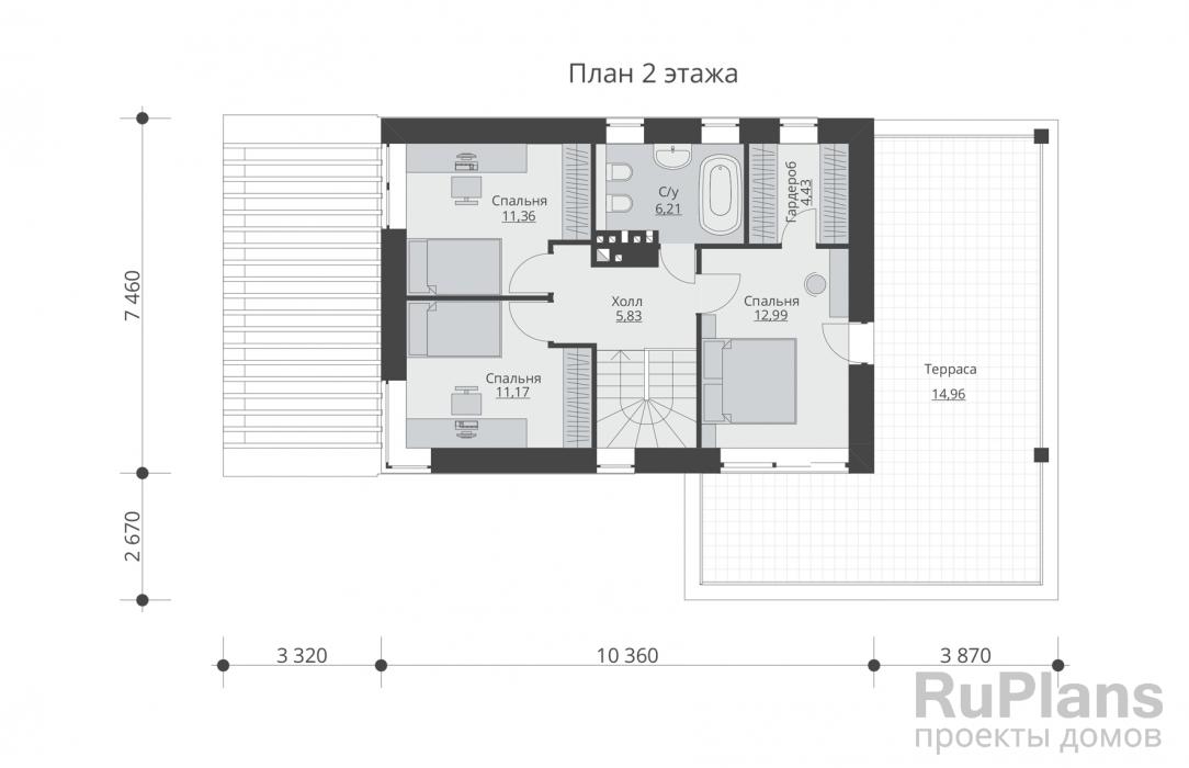 Проект Rg5669 - Проект двухэтажного жилого дома