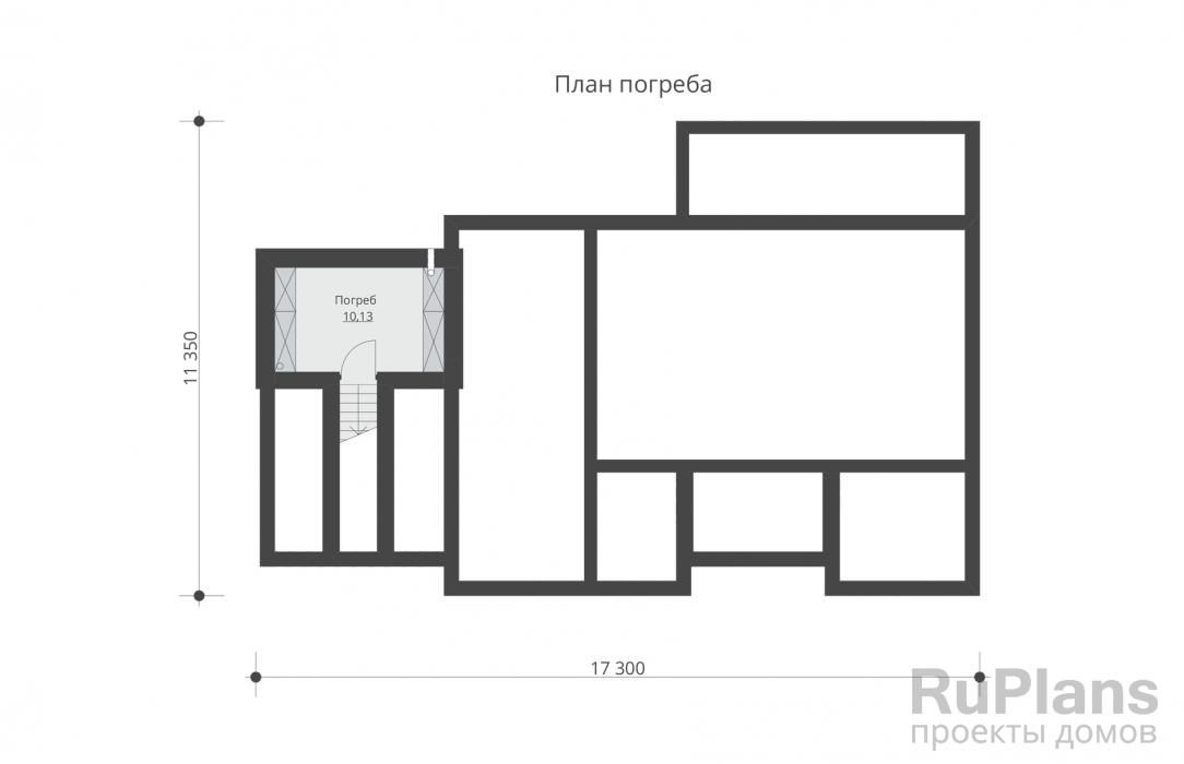 Проект Rg5513 - Одноэтажный дом с гаражом