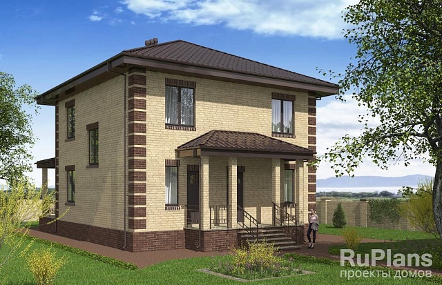 Проект Rg5316 - Проект двухэтажного дома с террасами