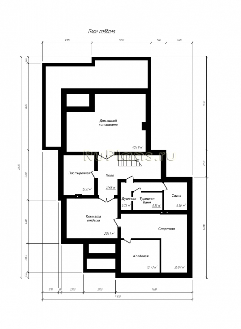 Проект Rg3568 - Двухэтажный дом с цоколем
