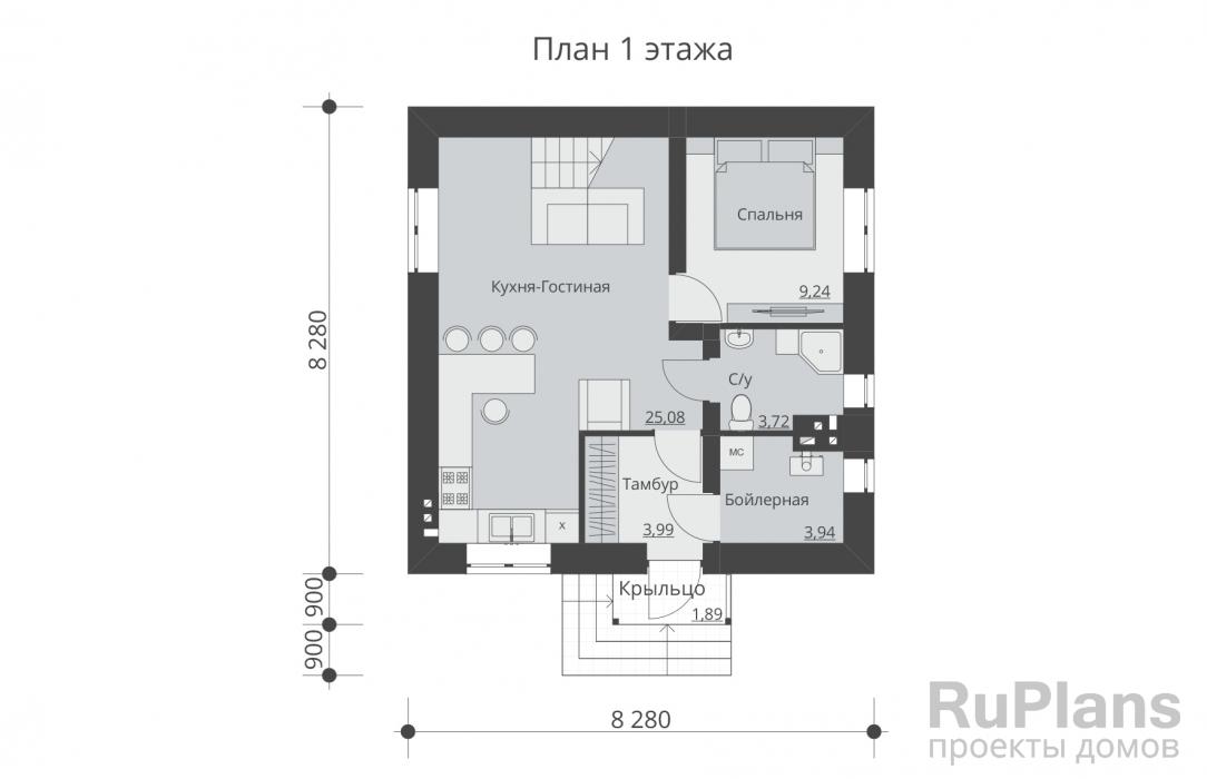 Проект Rg5309 - Проект двухэтажного дома