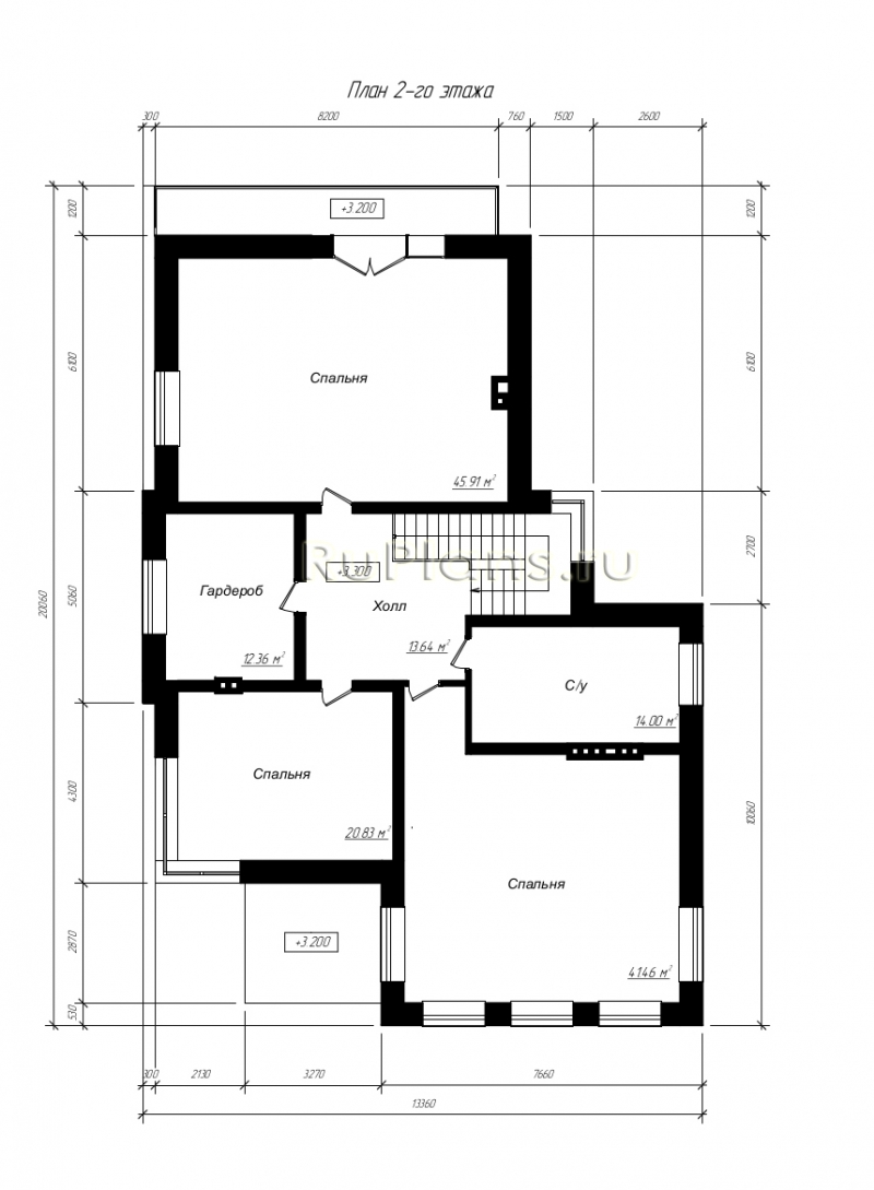Проект Rg3568 - Двухэтажный дом с цоколем