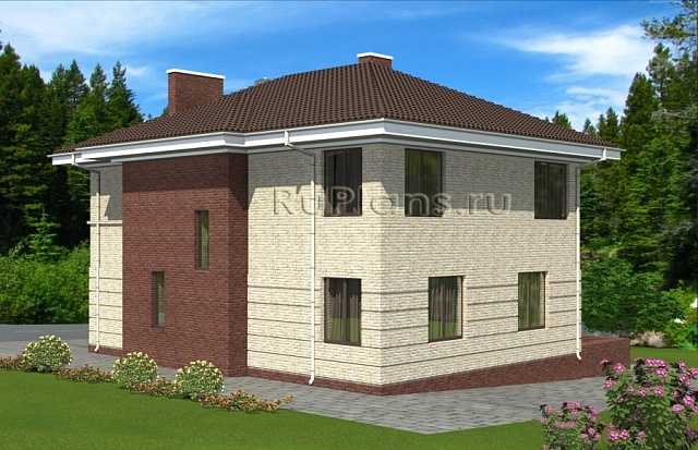 Проект Rg4948 - Проект двухэтажного дома с террасой