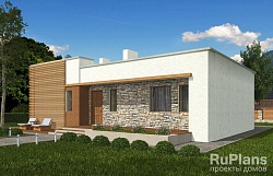 Проект Rg3233 - Одноэтажный дом с террасой