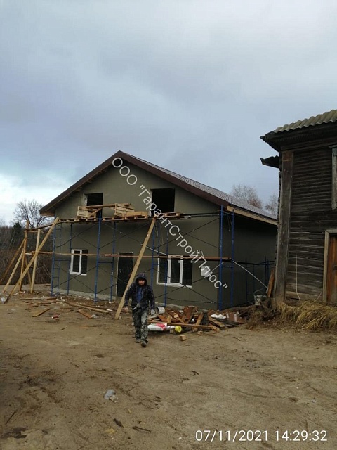 Строительство дома в Клюкино