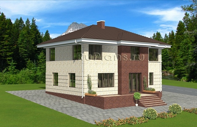 Проект Rg4948 - Проект двухэтажного дома с террасой